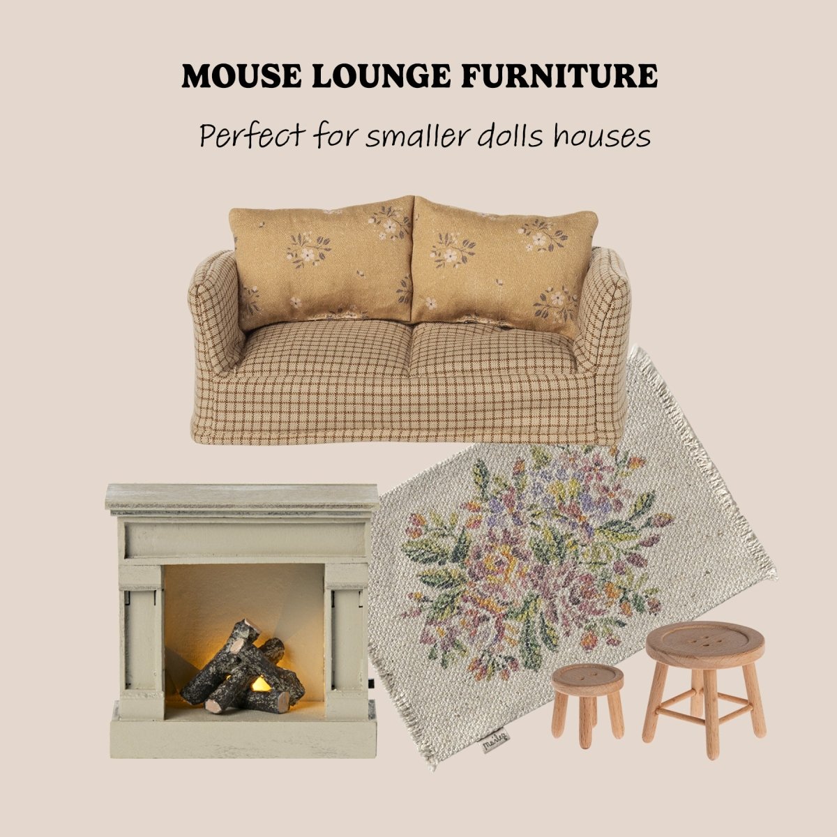 Maileg Mouse Lounge Bundle - I Want That Present
