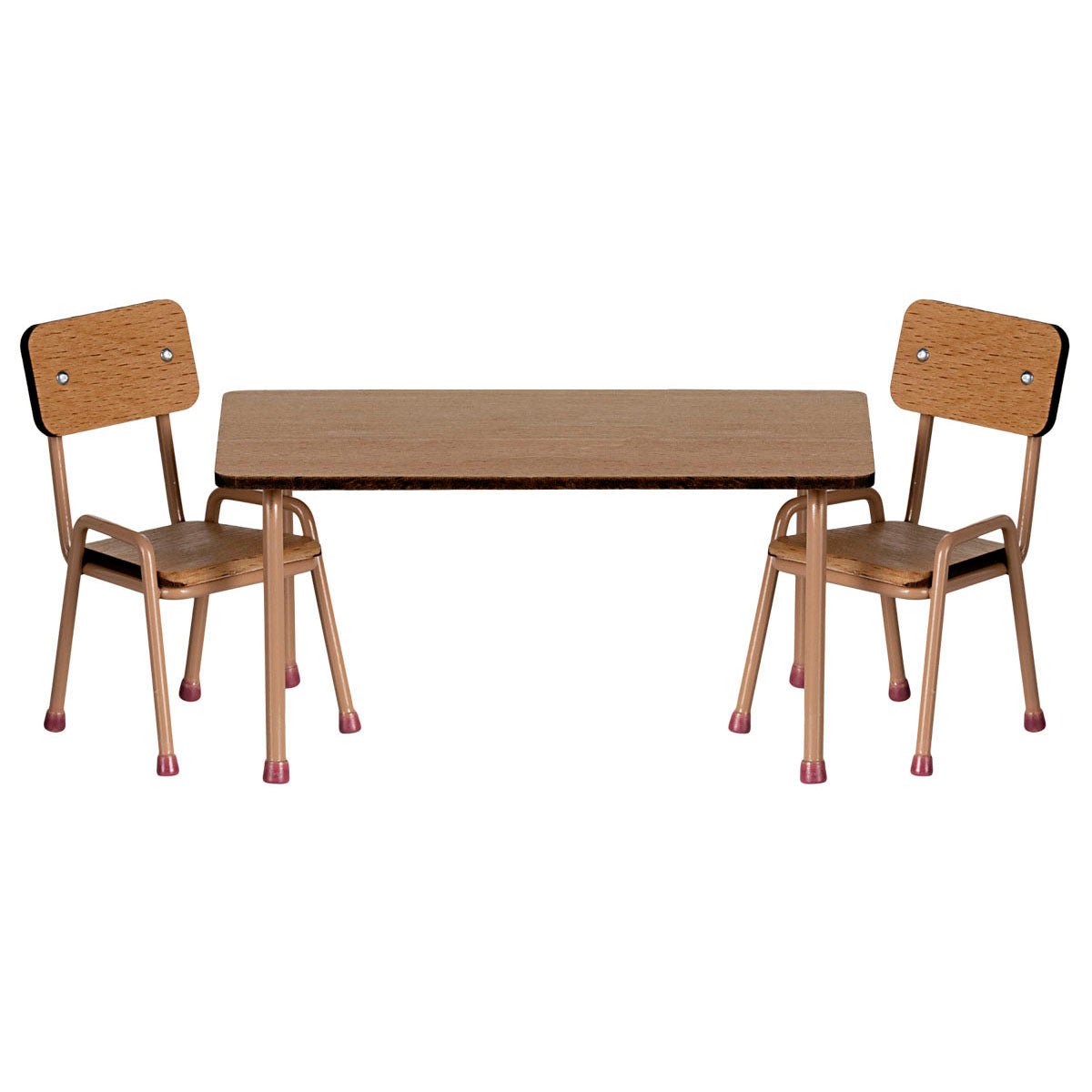 Maileg Table and Chair Set, Mouse - Dark powder - I Want That Present