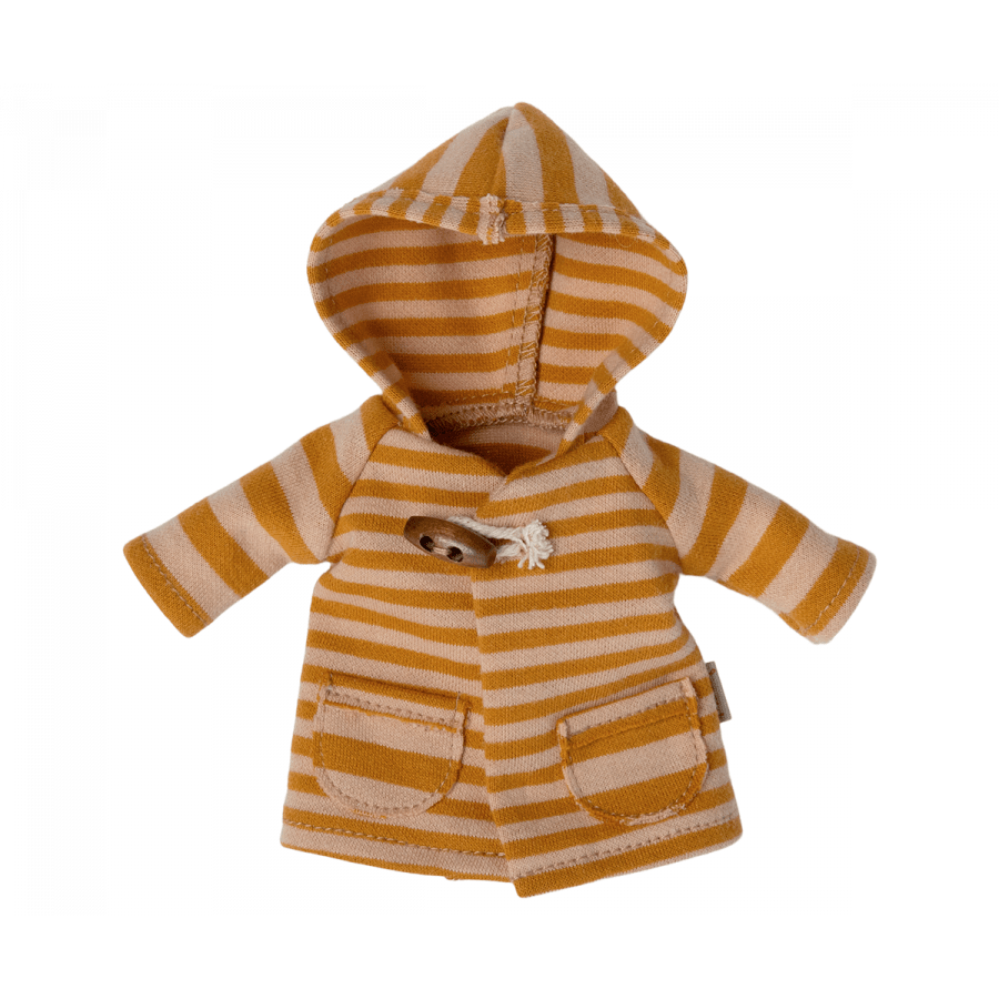 Maileg Teddy Mum Clothes - Yellow Stripe Coat - I Want That Present