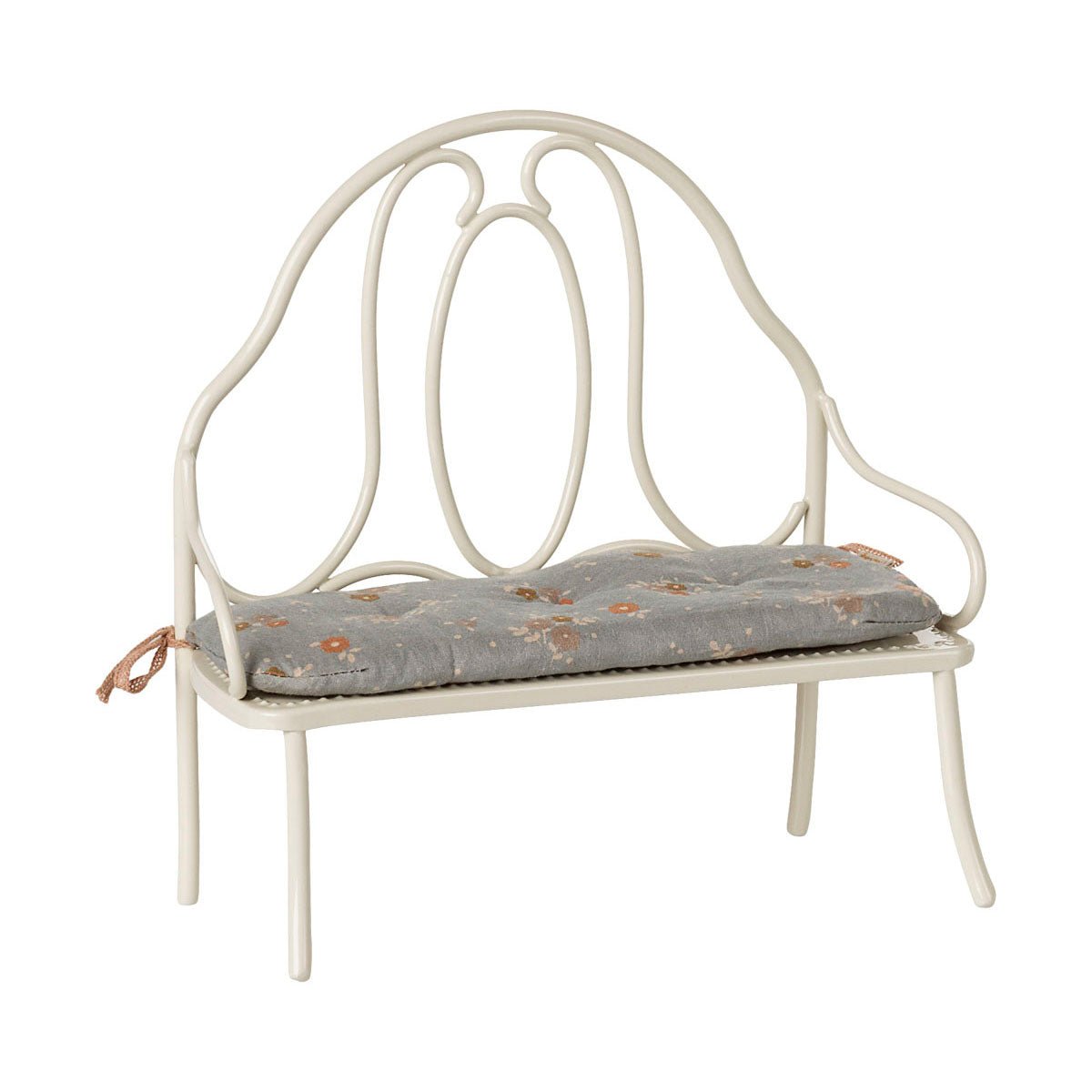 Maileg Vintage Bench, Miniature - Off white - I Want That Present