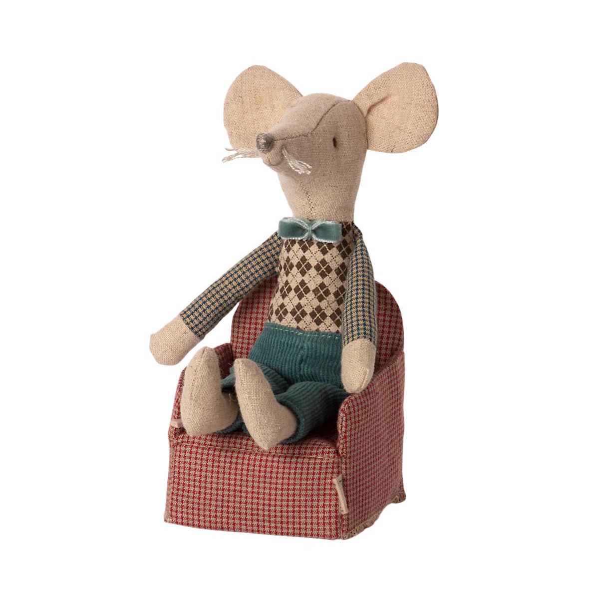 Maileg Mouse Chair - Red - I Want That Present