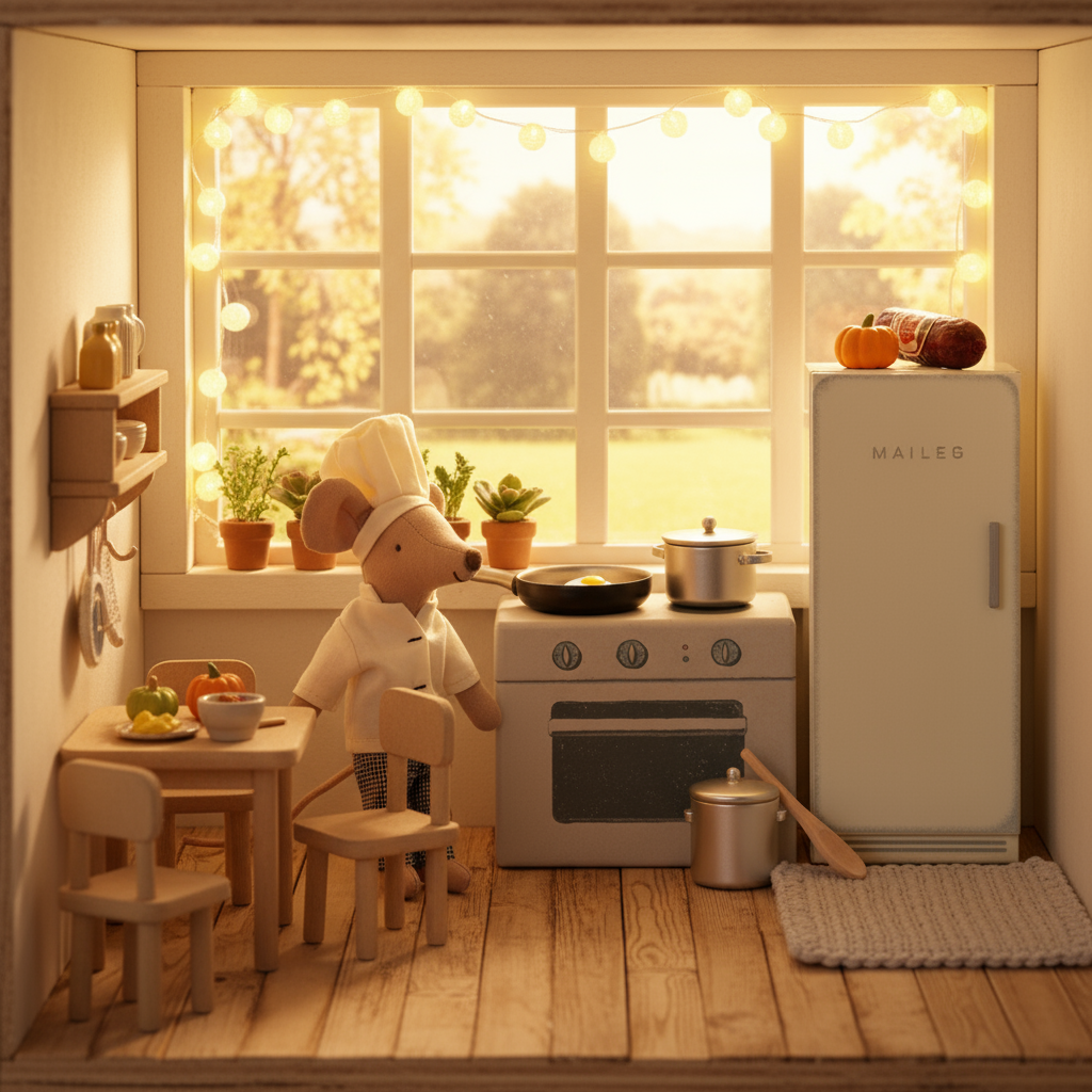 Maileg Chef Mouse and Cooking Bundle