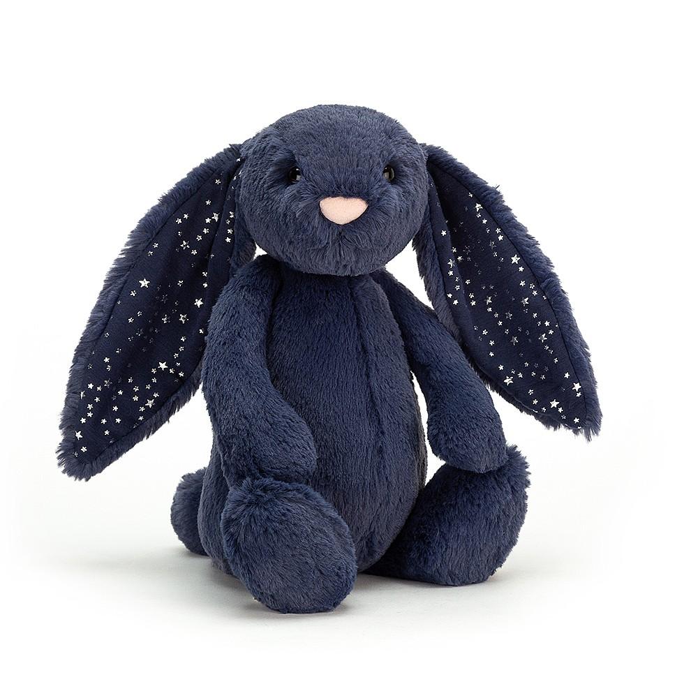 Jellycat Bashful Stardust Navy Bunny