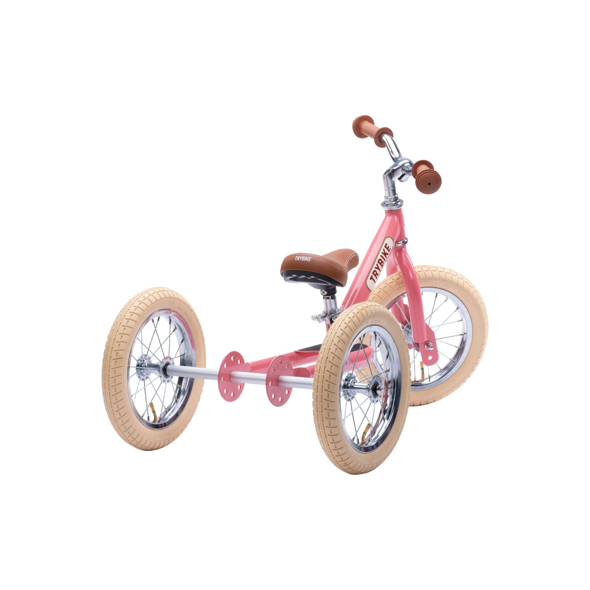 Trybike - Steel 2 In 1 Trike / Balance Bike - Vintage Pink
