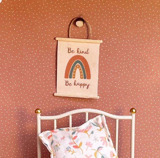 Miniature Wall Art - Rainbow & Hanger