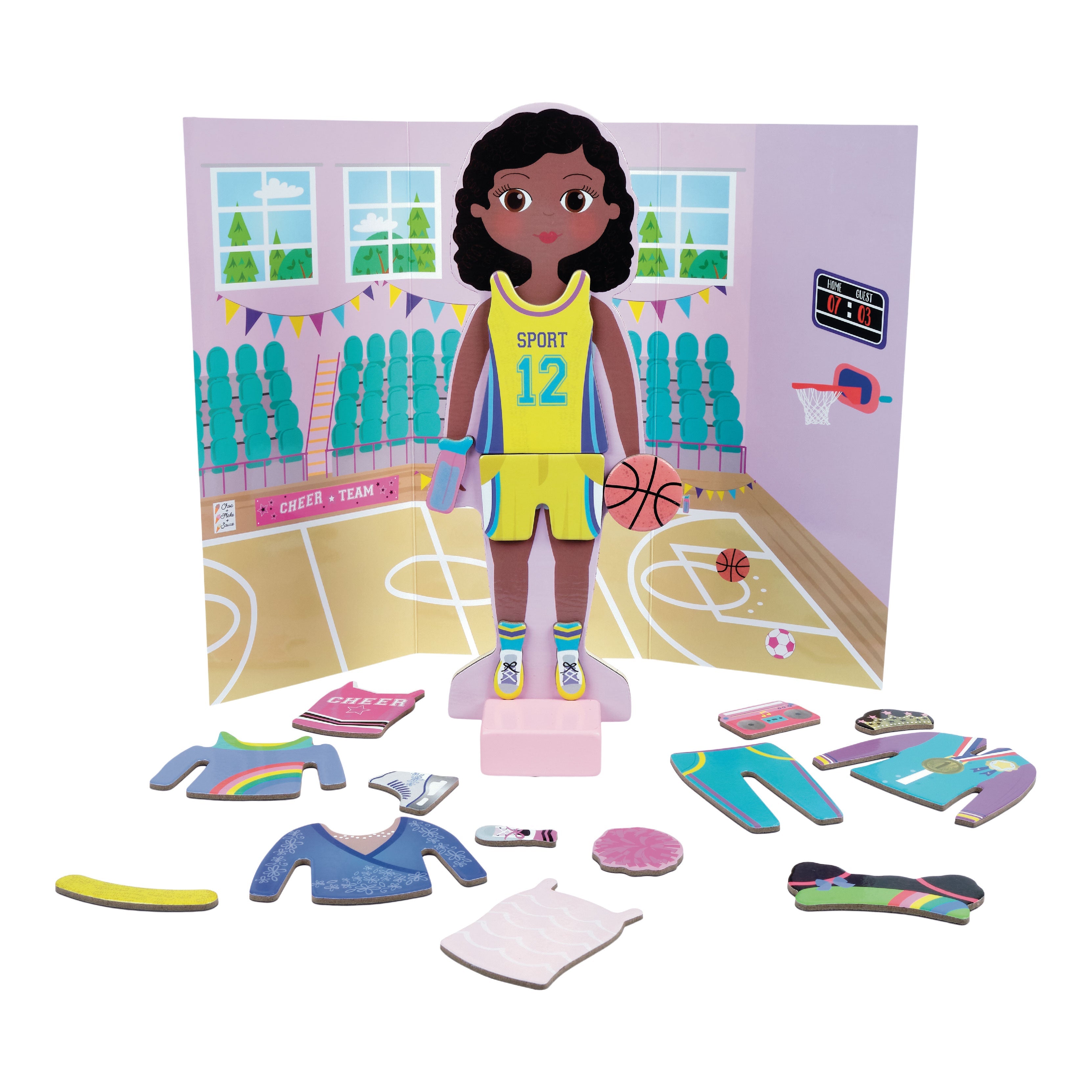 Wooden Magnetic Dress Up Doll - Zoey