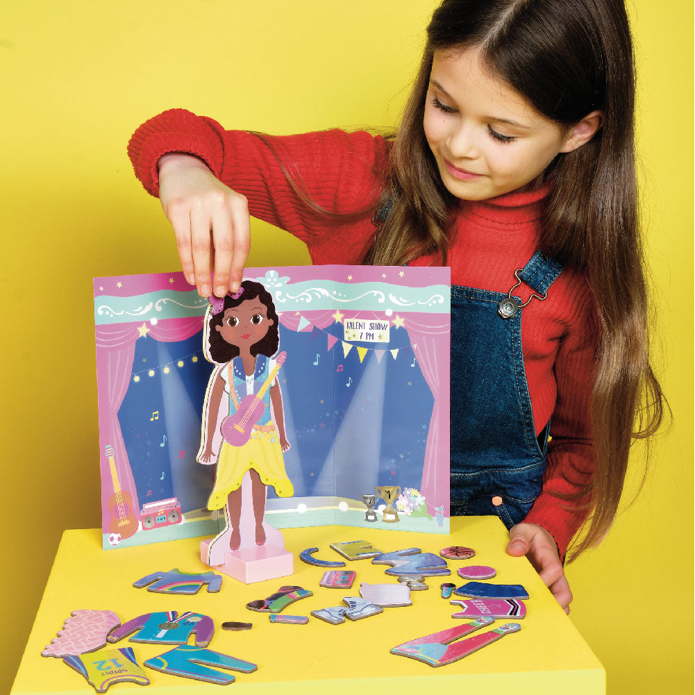 Wooden Magnetic Dress Up Doll - Zoey