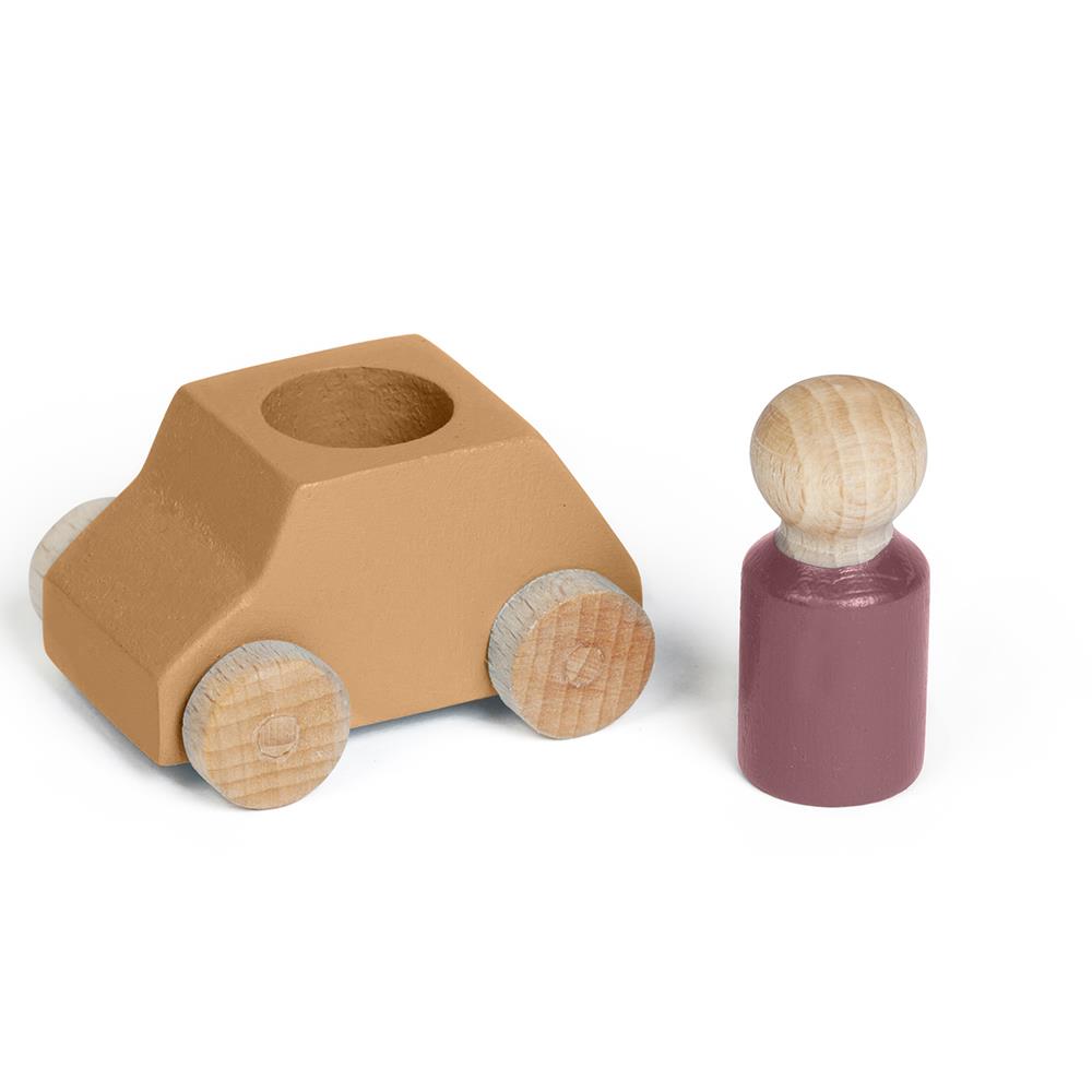 Lubulona Wooden Toy Car - Ochre