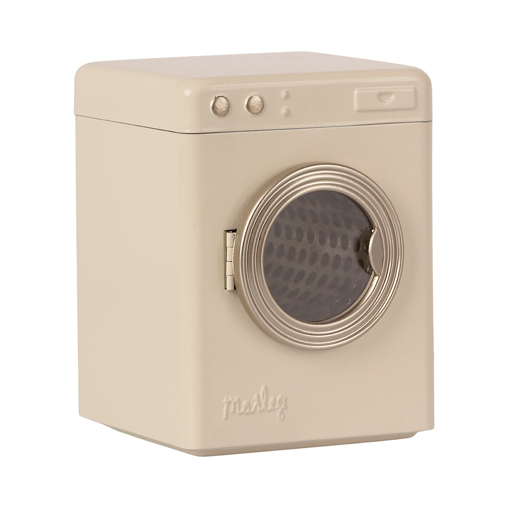 maileg miniature cream metal washing machine