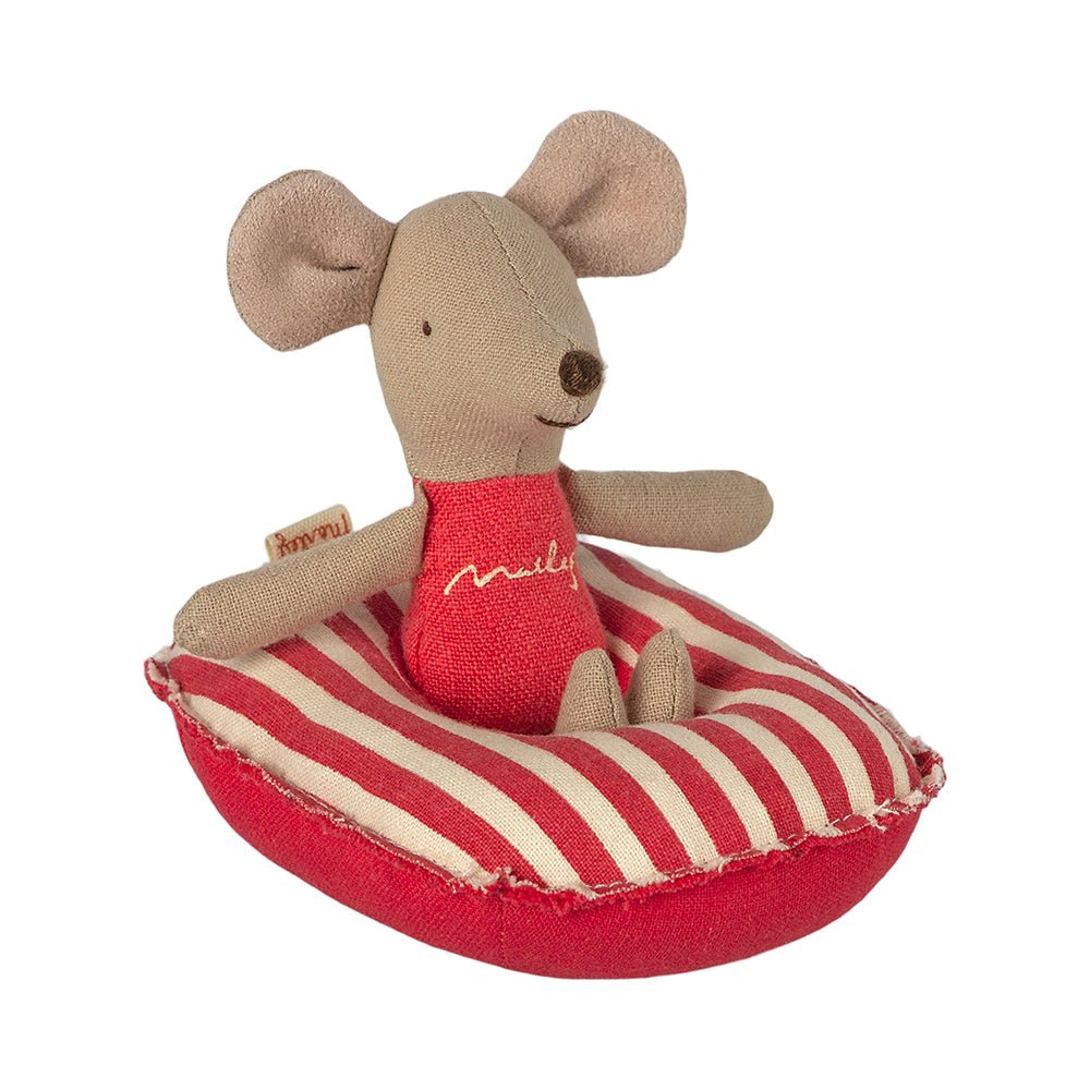 Maileg Rubber Boat for Small Mice - Red Stripe - I Want That Present