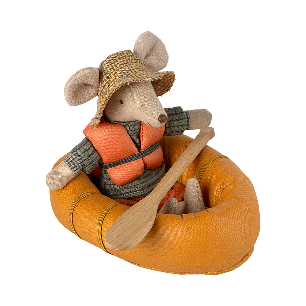 Maileg Rubber Boat for Mice - Dusty yellow