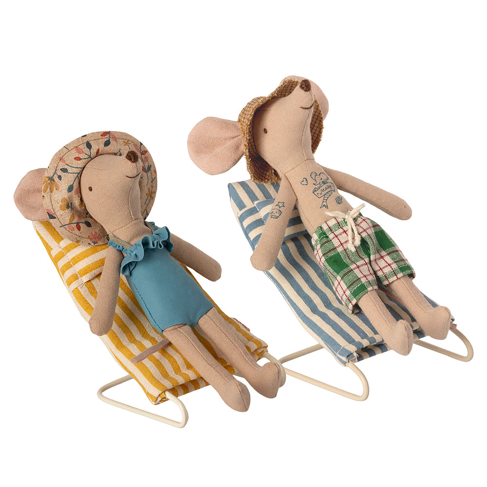 Maileg Beach Chair Set - Mouse Size