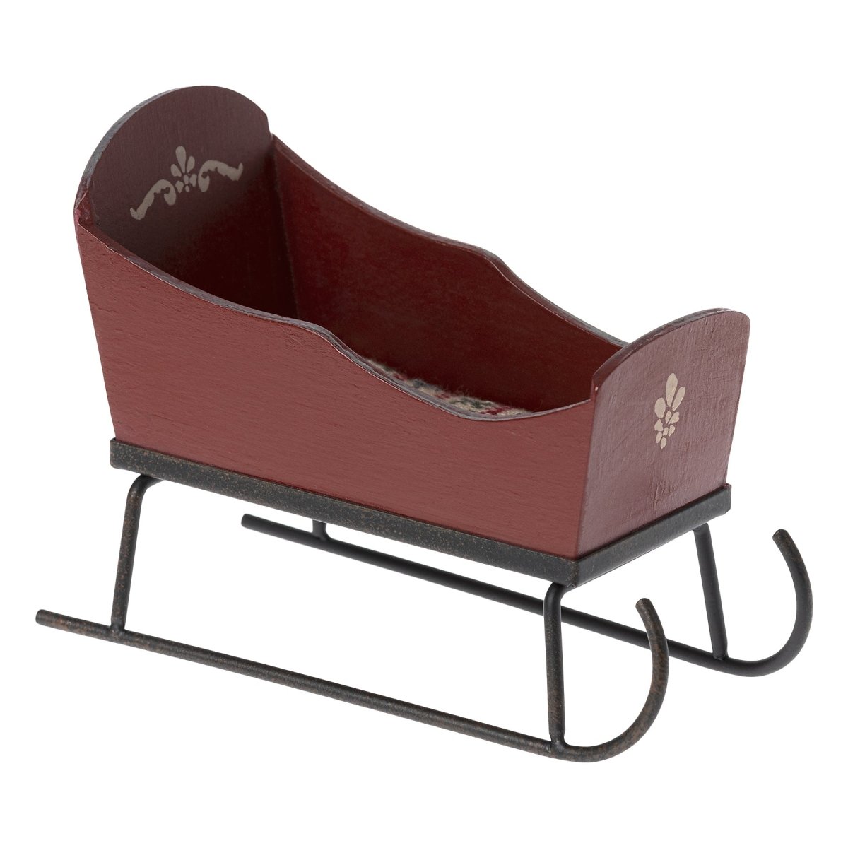 Maileg Sleigh, Mouse - Red - I Want That Present