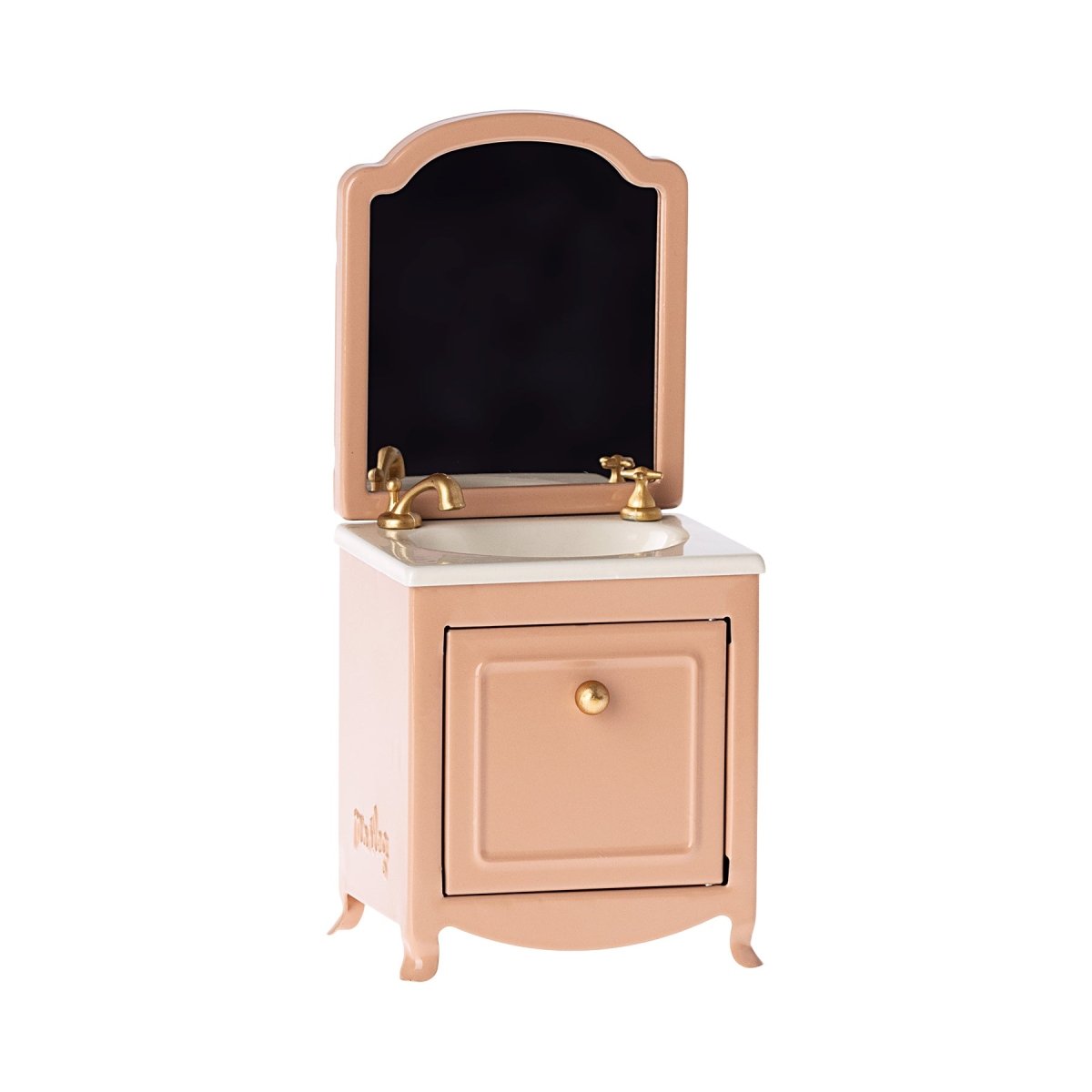 Maileg Sink Dresser w. Mirror, Mouse Size - Powder - I Want That Present