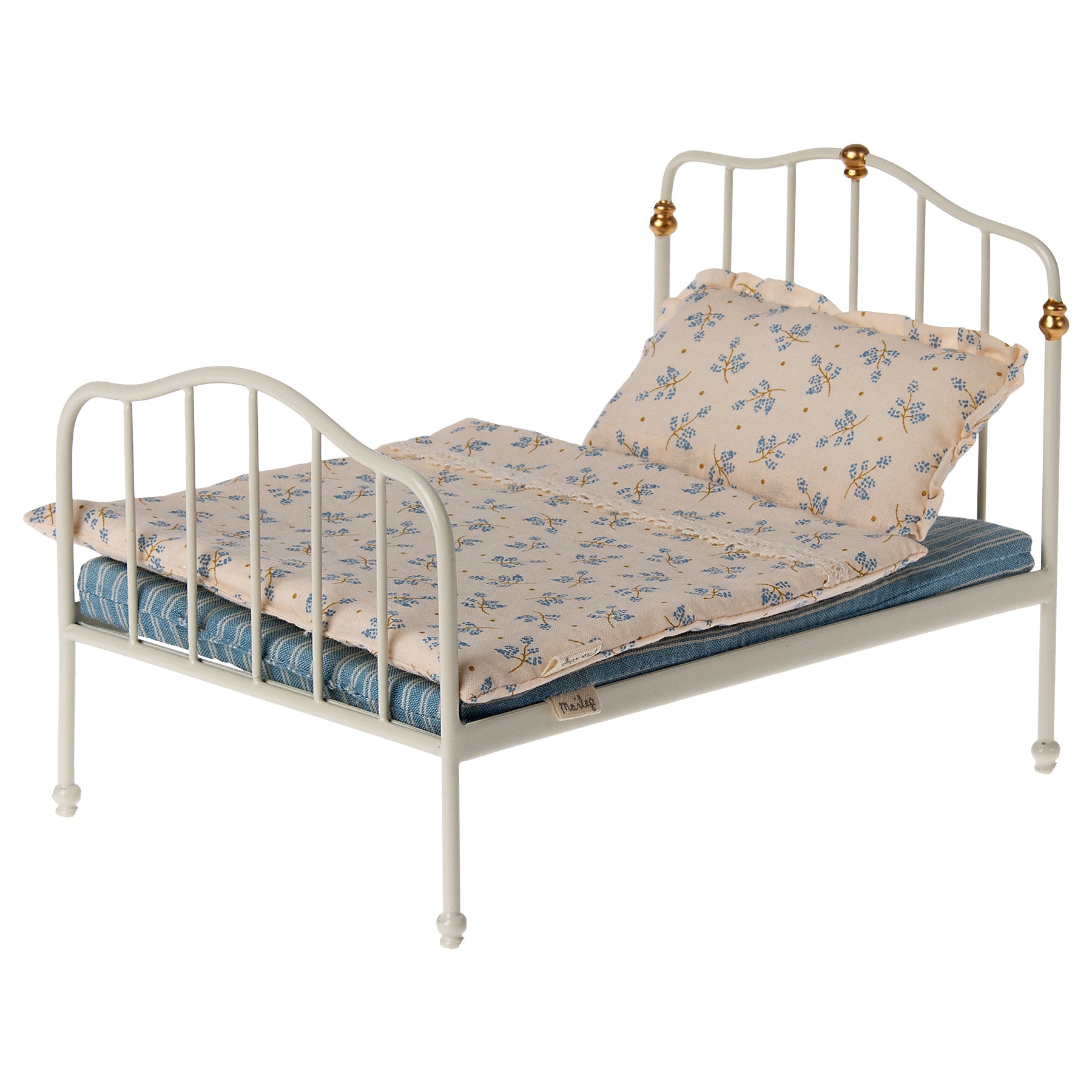 Maileg Vintage Metal Bed - Off white