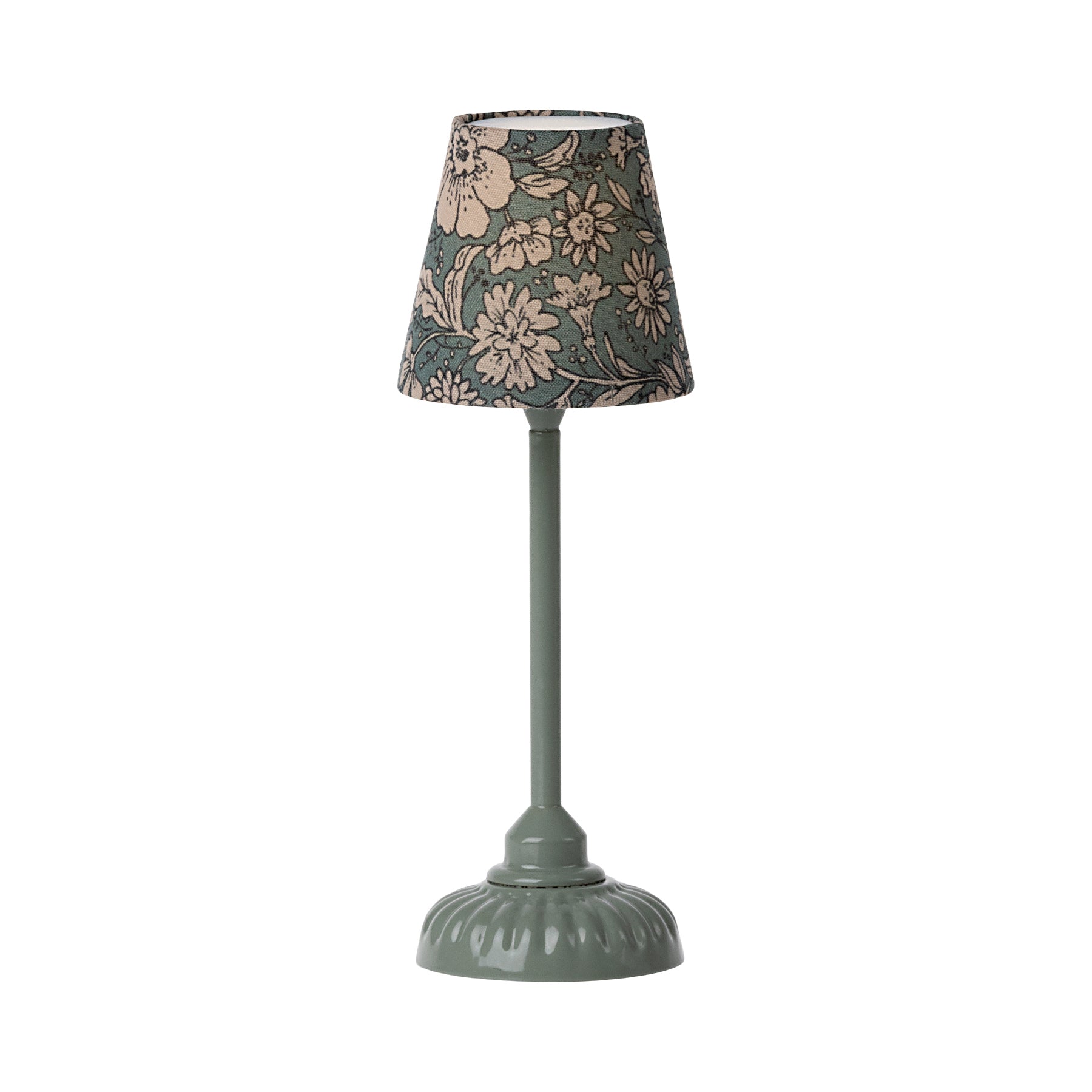 Maileg Vintage Floor Lamp for Mice - Dark Mint - Discontinued