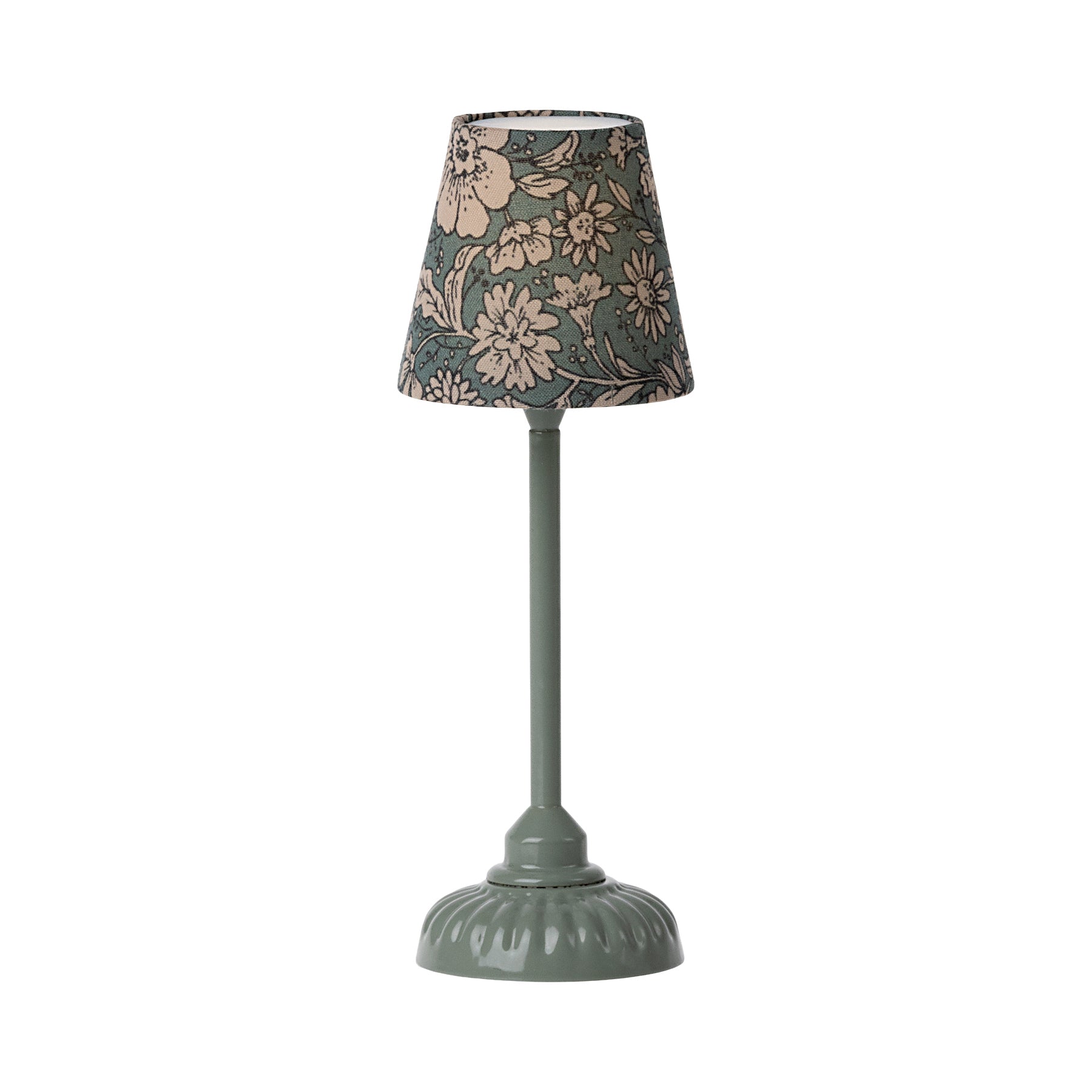 Maileg Vintage Floor Lamp for Mice - Dark Mint