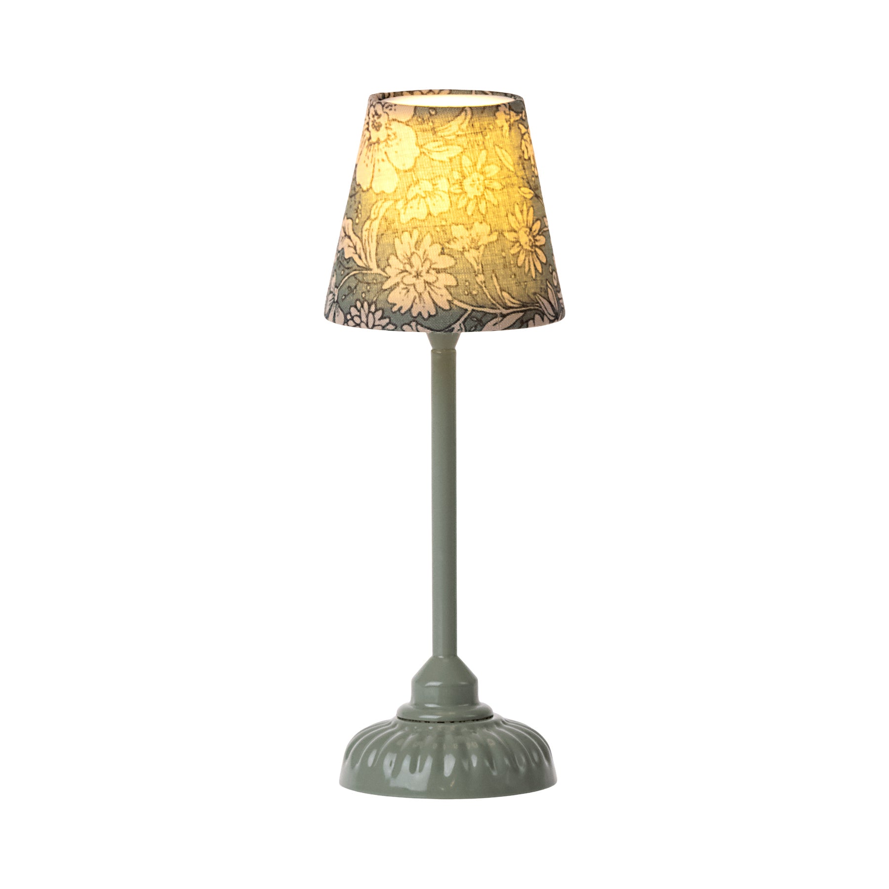 Maileg Vintage Floor Lamp for Mice - Dark Mint - Discontinued