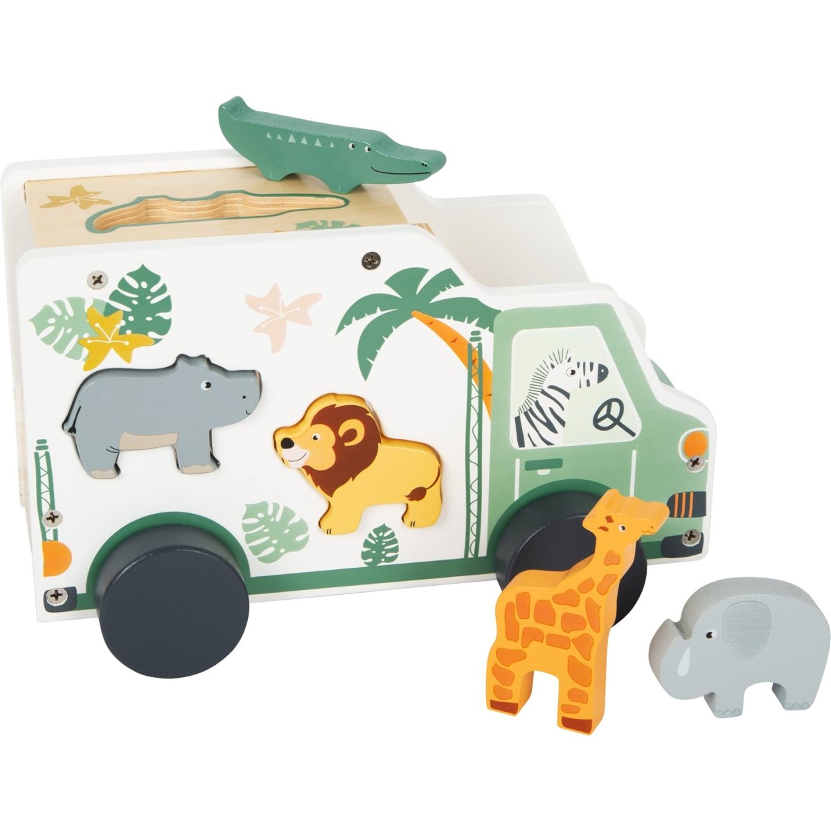 Safari Shape Sorter Toy Truck by Small Foot - I Want That Present