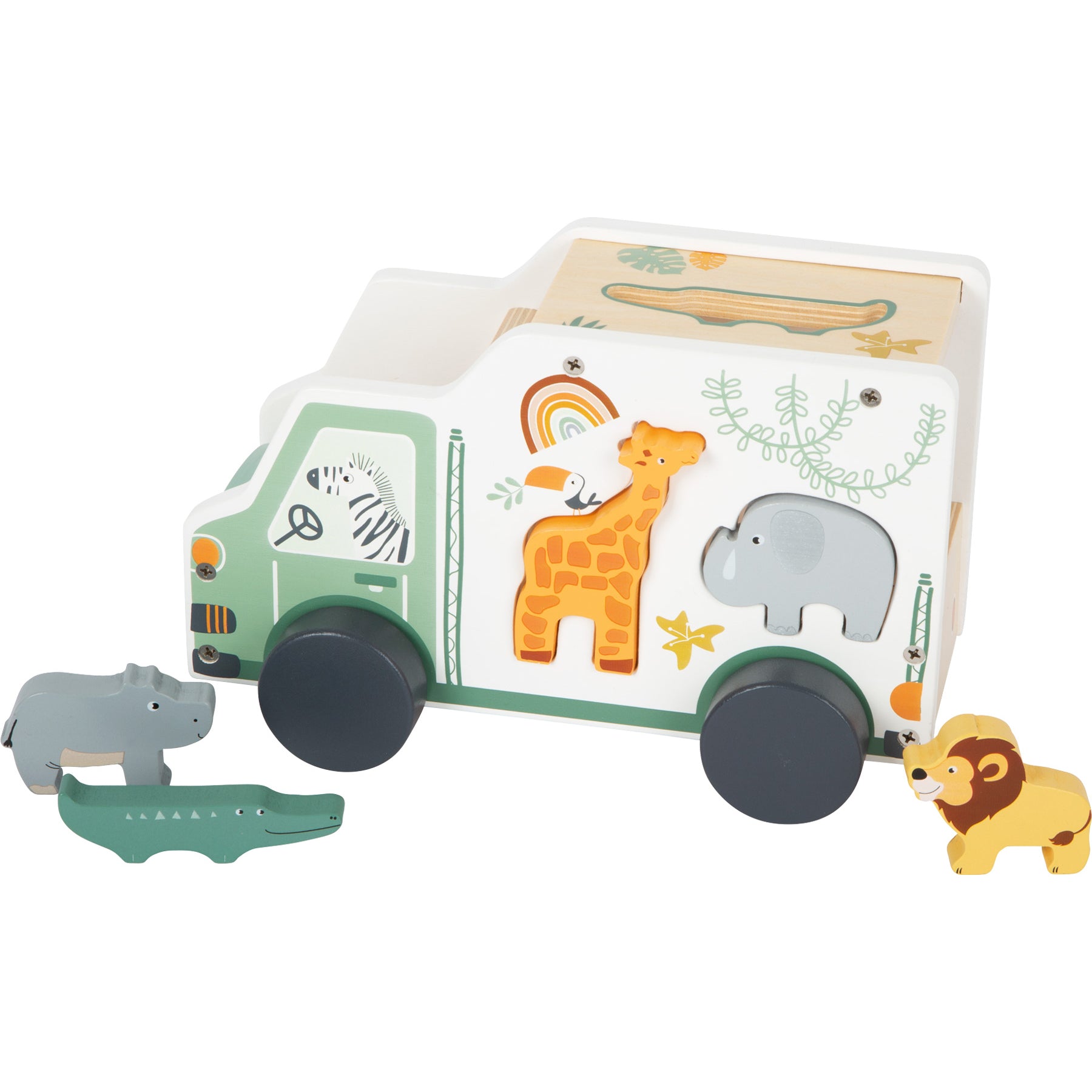 Safari Shape Sorter Toy Truck by Small Foot
