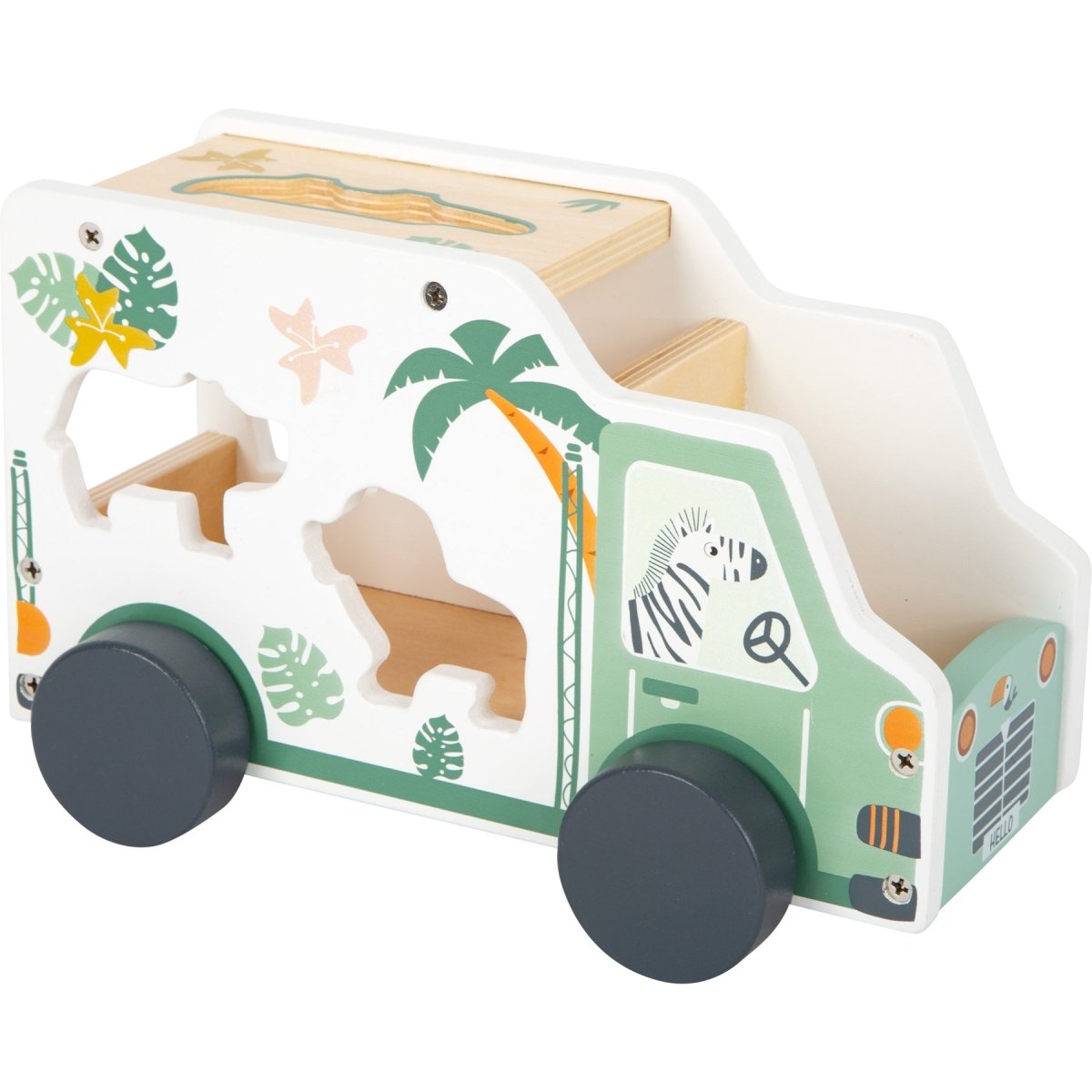 Small Foot Safari Shape Sorter Toy Van - Main Image