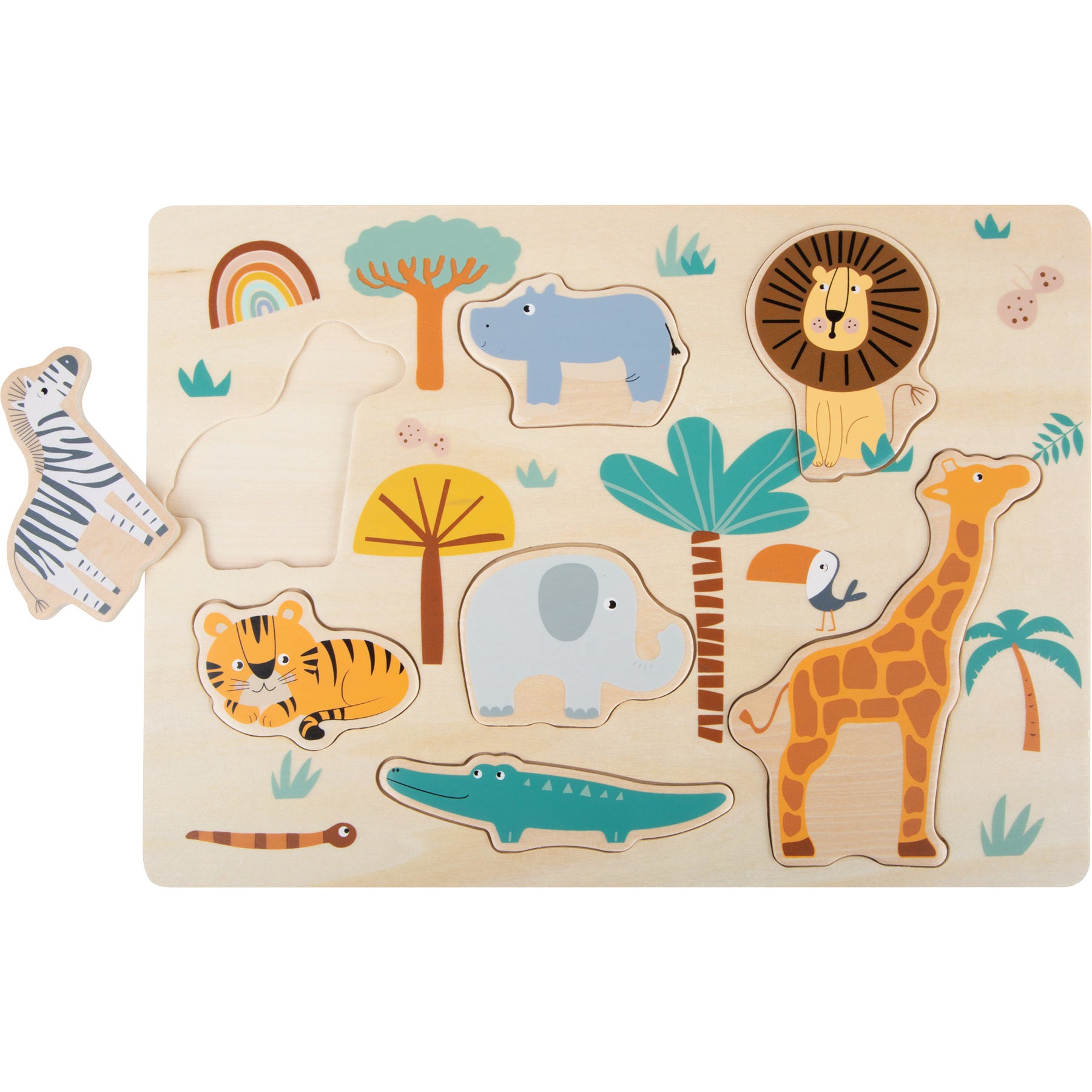 Wooden Safari Puzzle by Small Foot