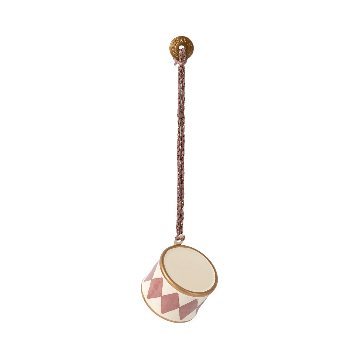 Maileg Metal ornament, Small drum - Light purple - I Want That Present