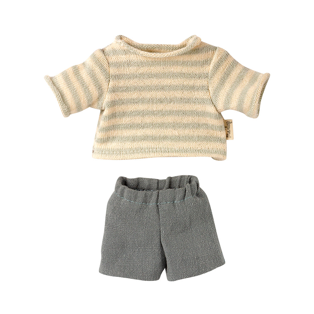 Maileg Teddy Bear Junior Clothes - Jumper and Shorts
