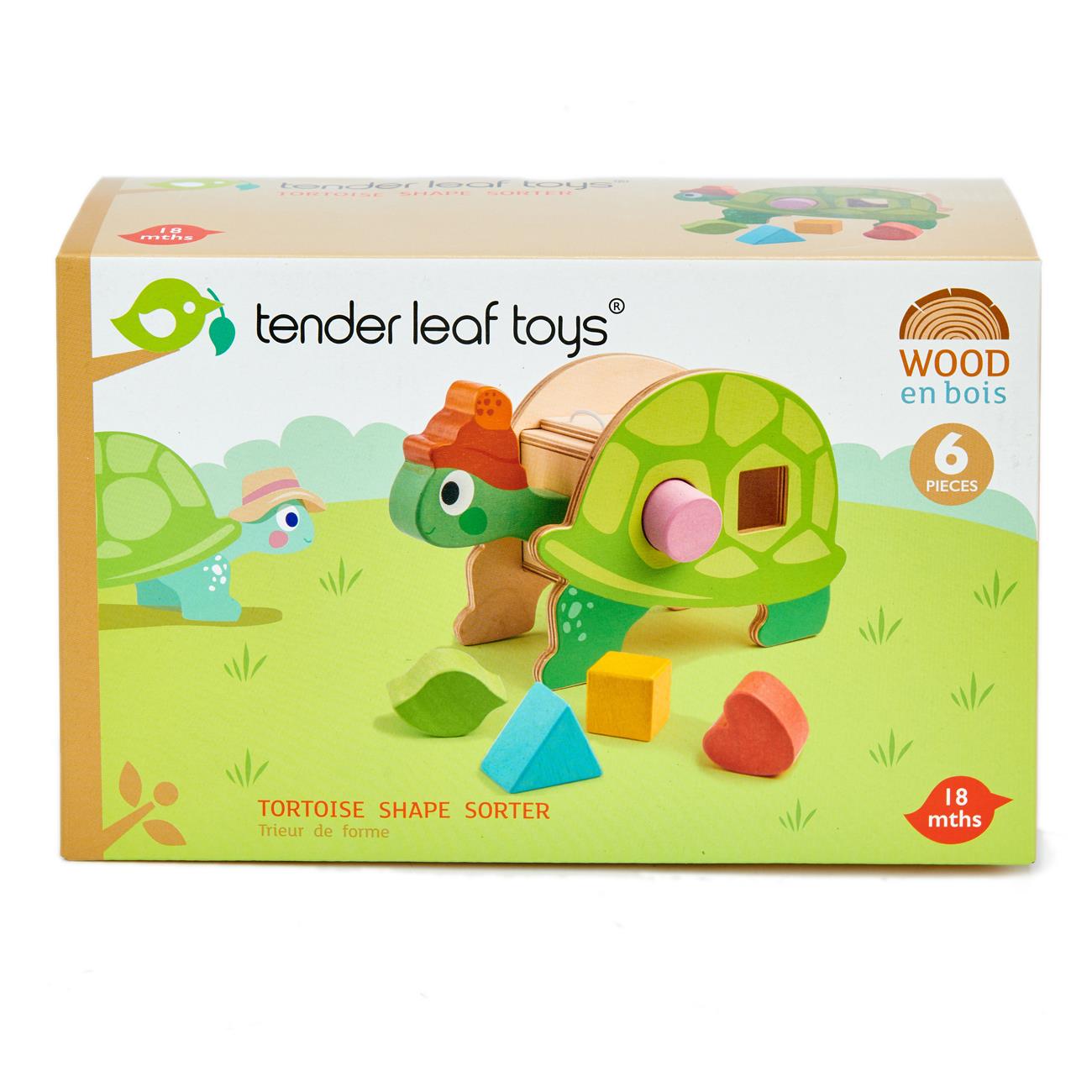 Tender Leaf Toys Tortoise Shape Sorter