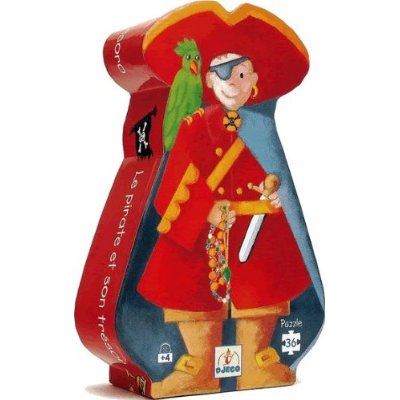 Djeco Silhouette Puzzle - Pirate and Treasure - I Want That Present