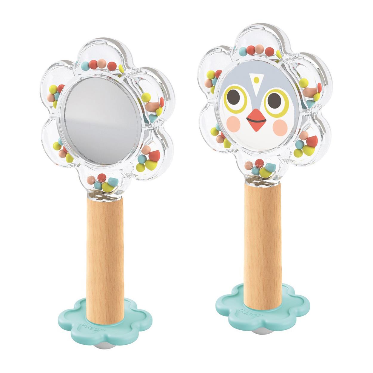 Djeco BabyFlower Mirror Rattle