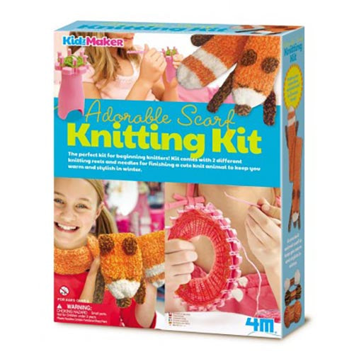 4M Adorable Scarf Knitting Kit