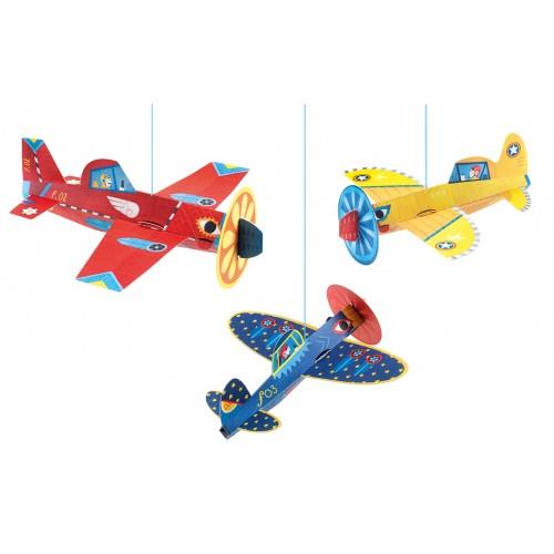 Djeco Hanging Decoration - Planes