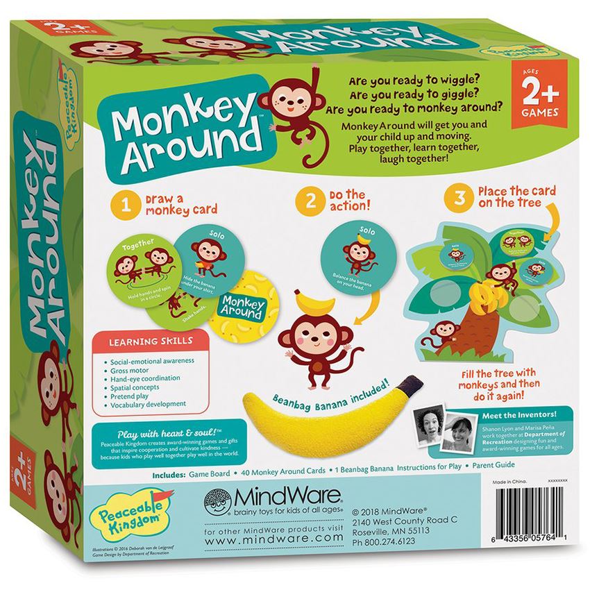 Peaceable Kingdom Monkey Around Board Game