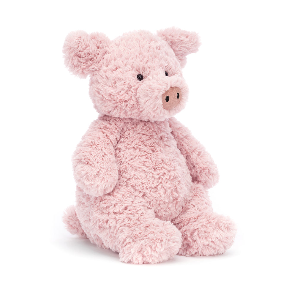 jellycat candy pink tussled fur pig