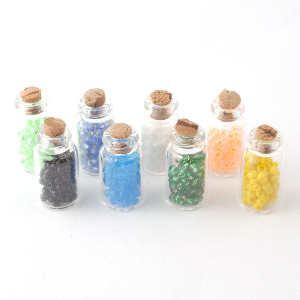 8 Jars of Miniature Bath Salts - I Want That Present