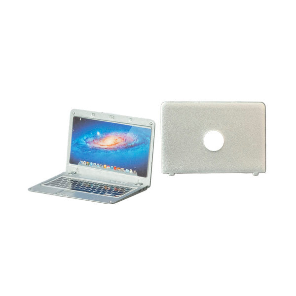 Miniature Silver Laptop