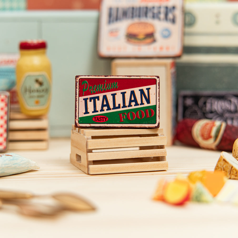 Miniature Kitchen Sign - Italian Food