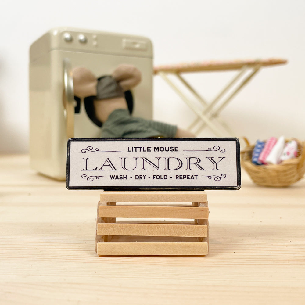 Miniature Laundry Sign