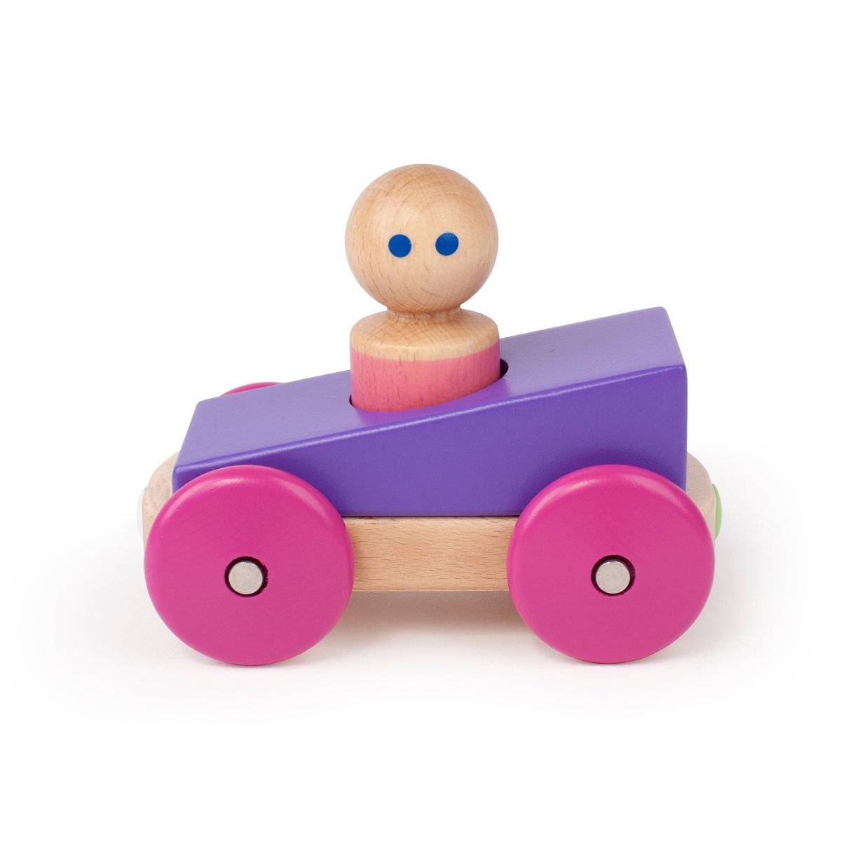 Tegu Magnetic Purple Racer Building Blocks (3 Pieces) - I Want That Present