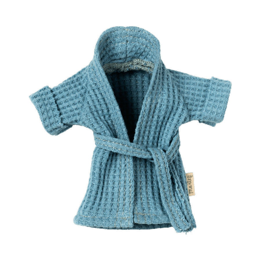 maileg blue bath / beach robe for 15cm mouse soft toy