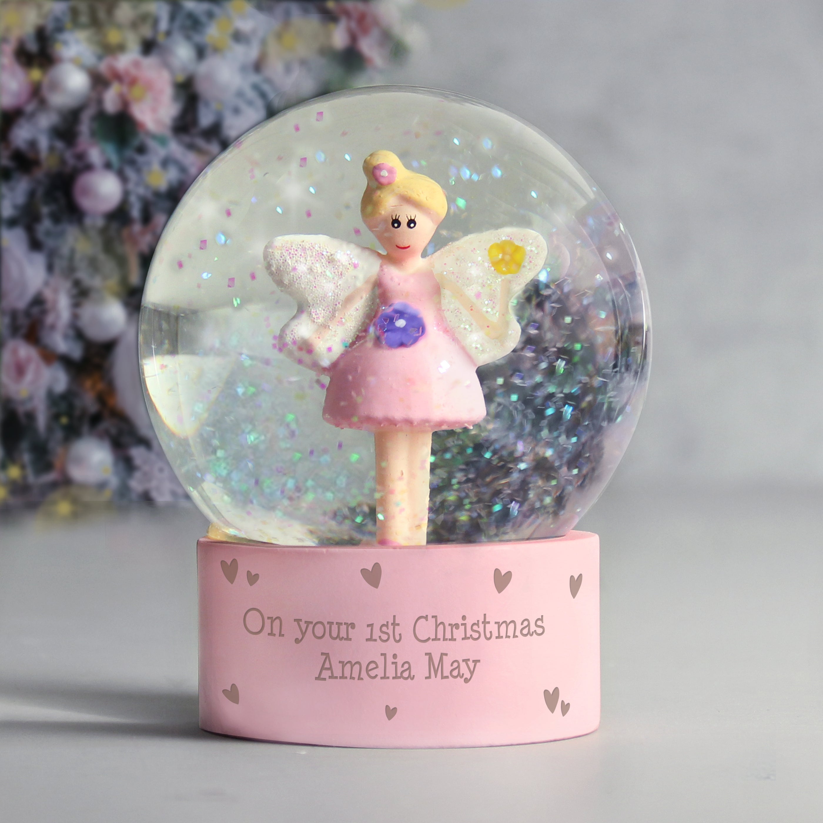Personalised Message Fairy Snow Globe