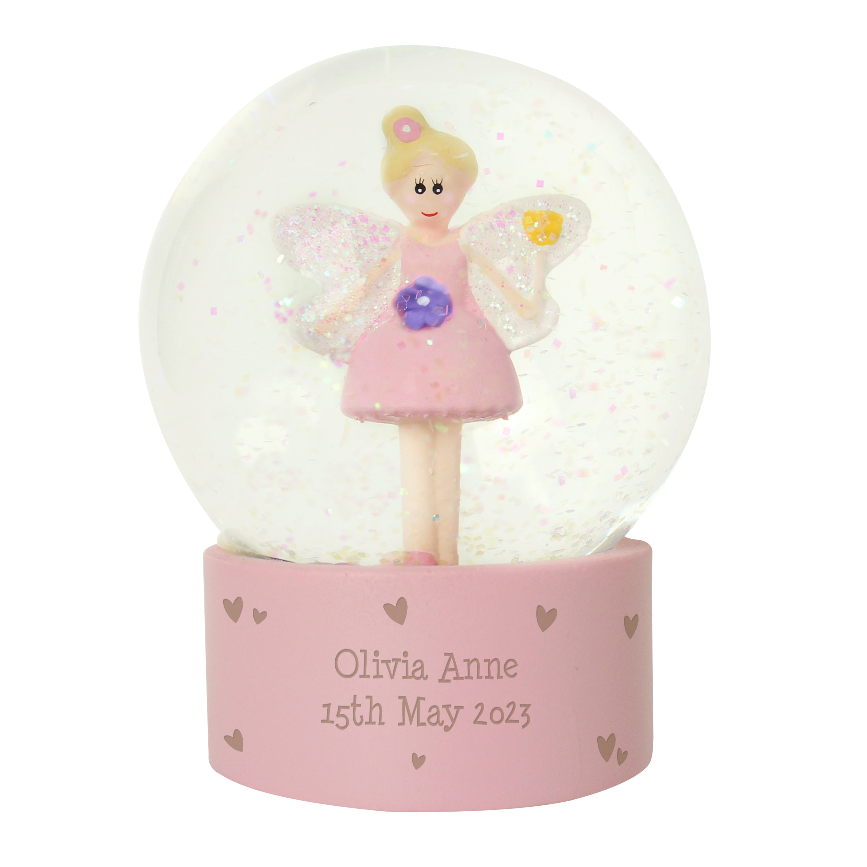 Personalised Message Fairy Snow Globe