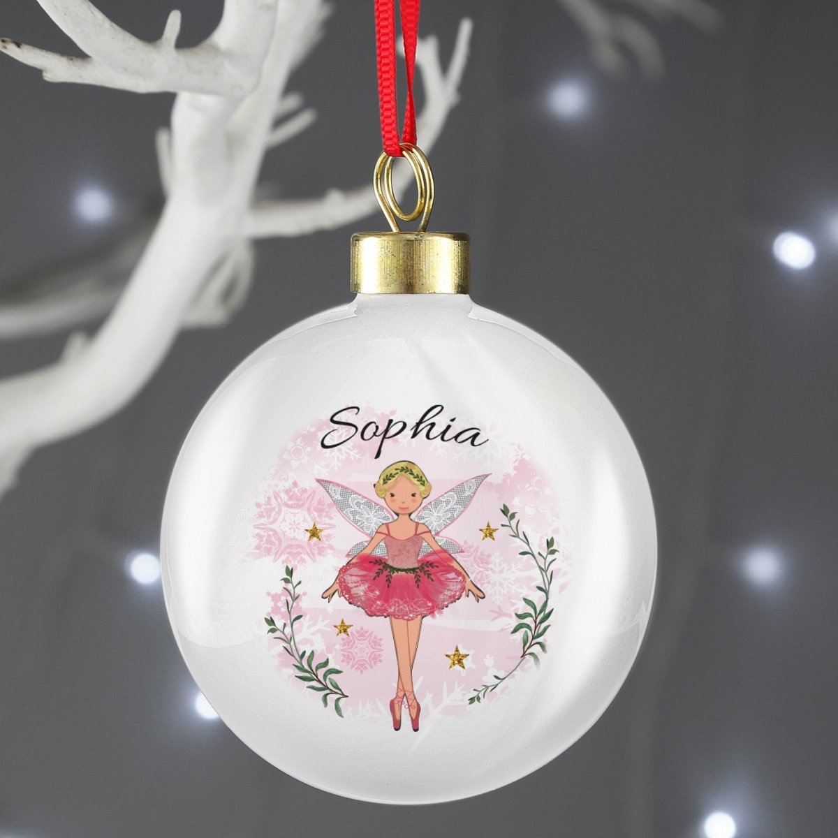 Personalised Sugar Plum Fairy Bauble - I Want That Present