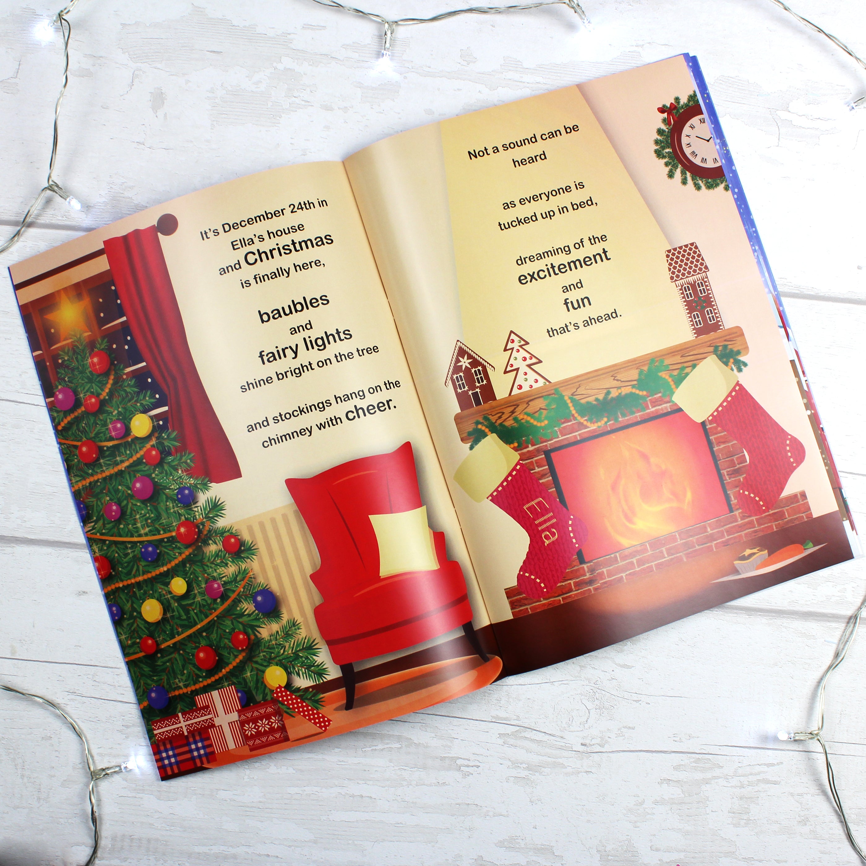 Personalised Girls "It's Christmas" Story Book