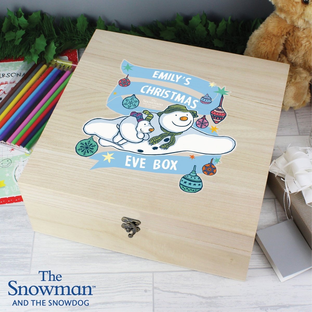 Personalised The Snowman and the Snowdog Christmas Eve Box - I Want That Present