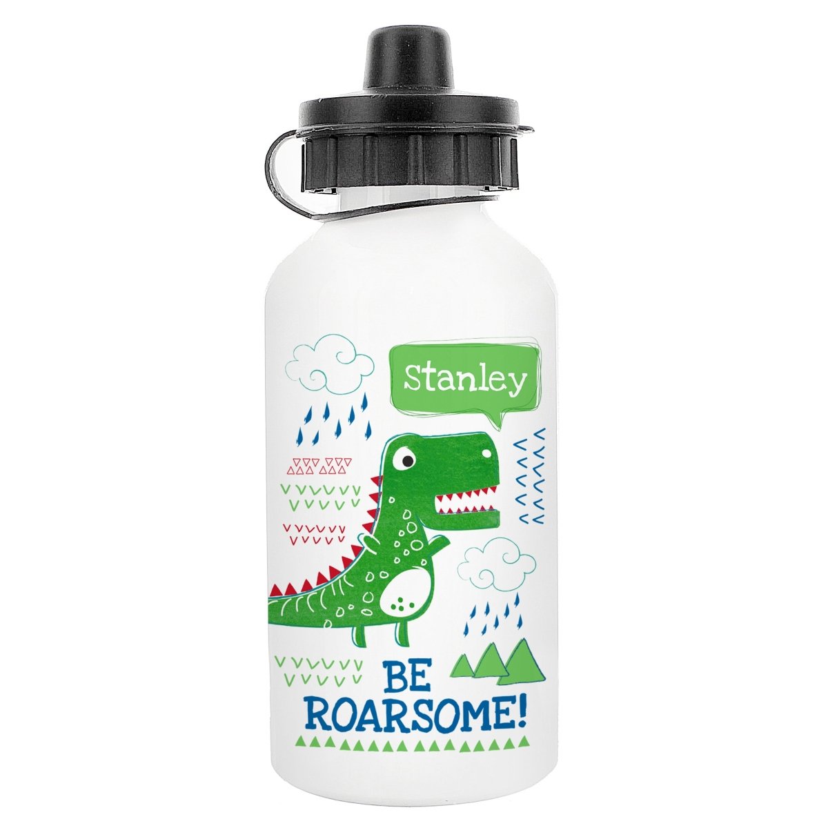 Personalised 'Be Roarsome' Dinosaur Drinks Bottle - I Want That Present