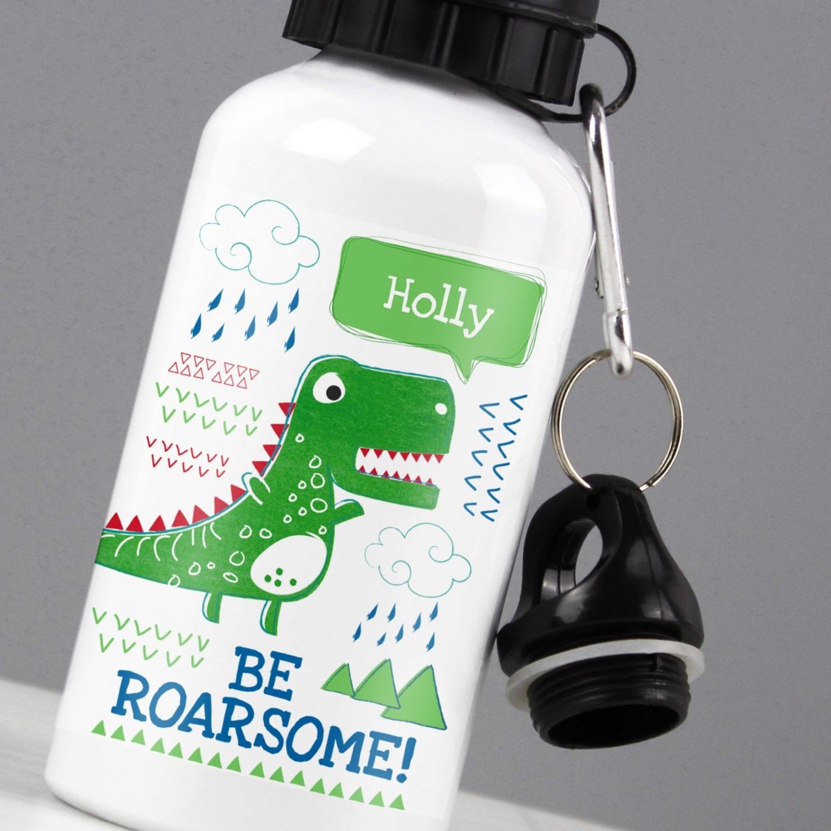 Personalised 'Be Roarsome' Dinosaur Drinks Bottle - I Want That Present