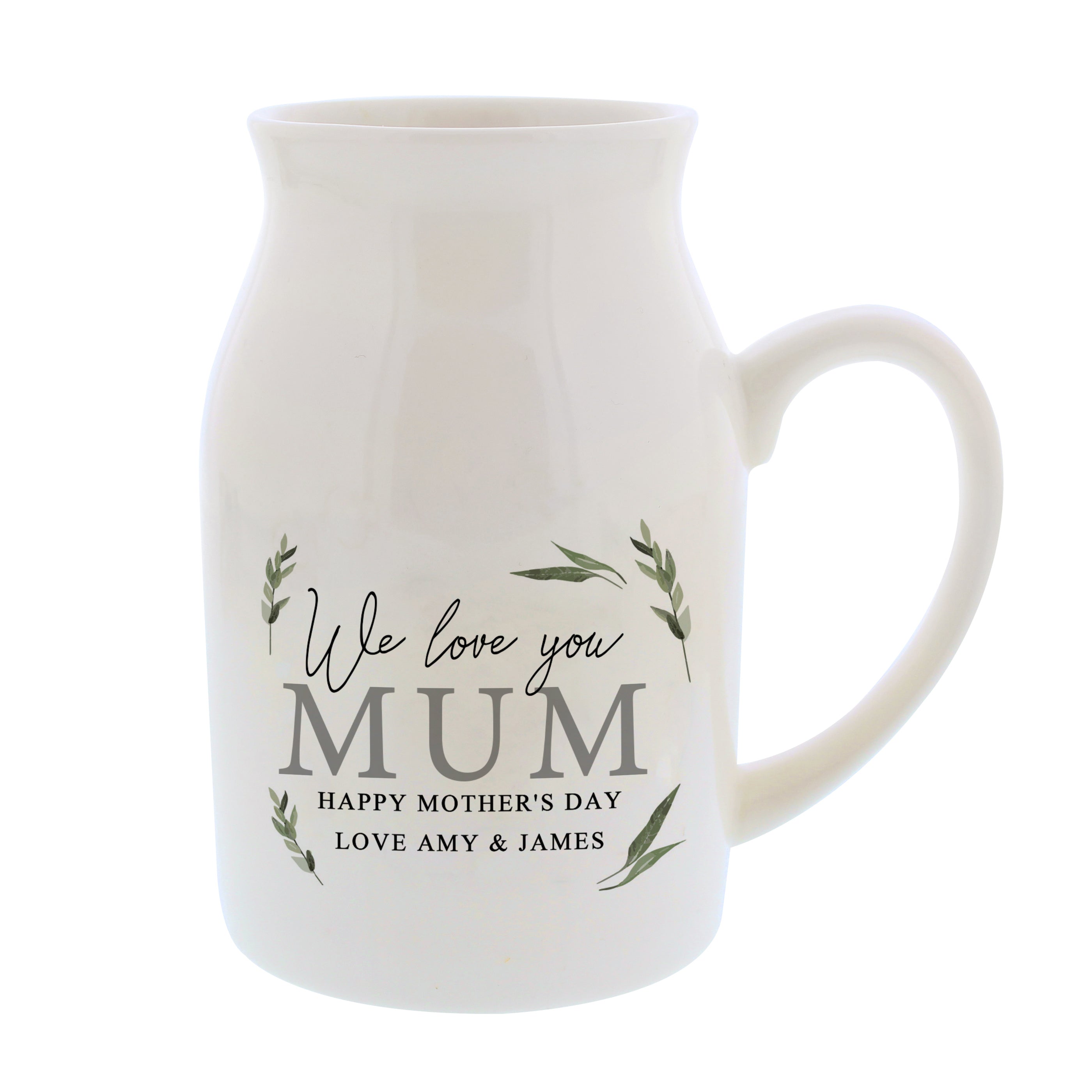 Personalised Botanical Flower Jug