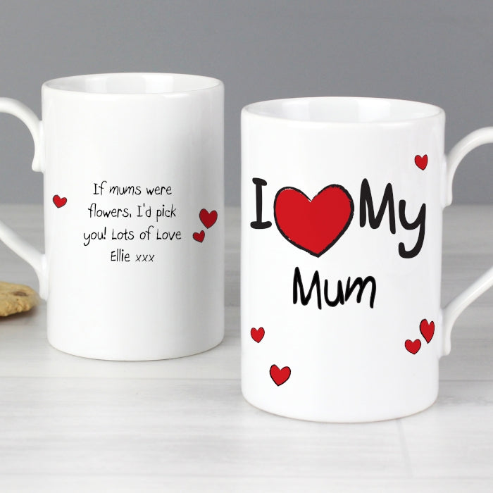 Personalised 'I Heart My......' Slim Mug